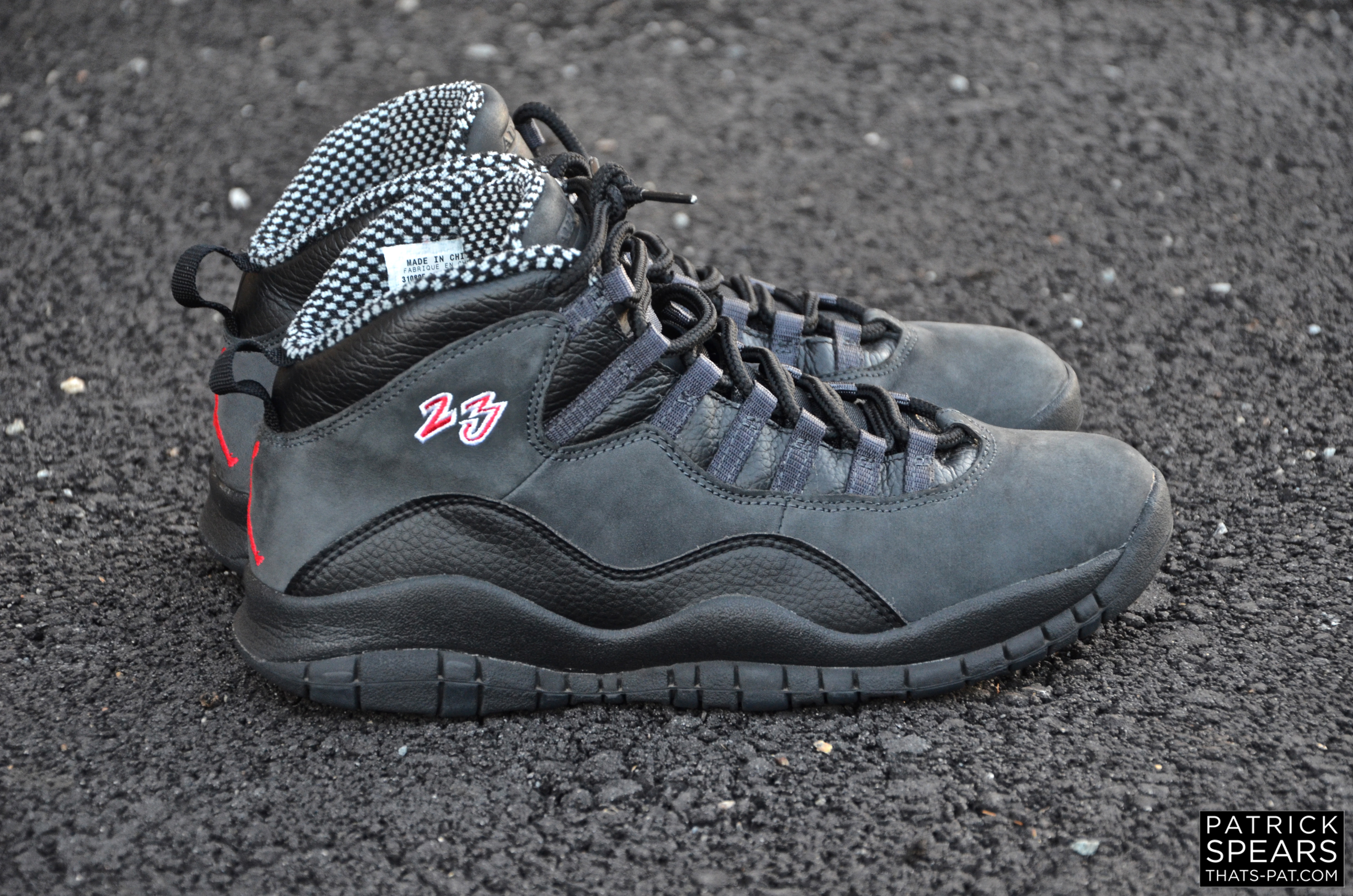 air jordan 10 shadow on feet